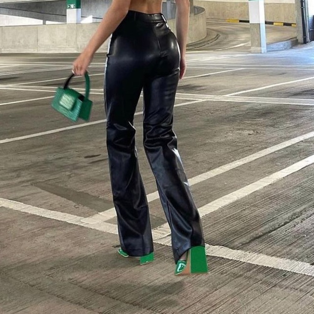 Brand new never worn tags still attached high waisted leather pants